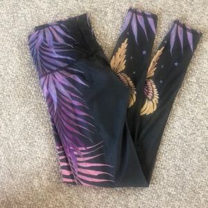 TEEKI Yoga Pants - PHOENIX RISING print